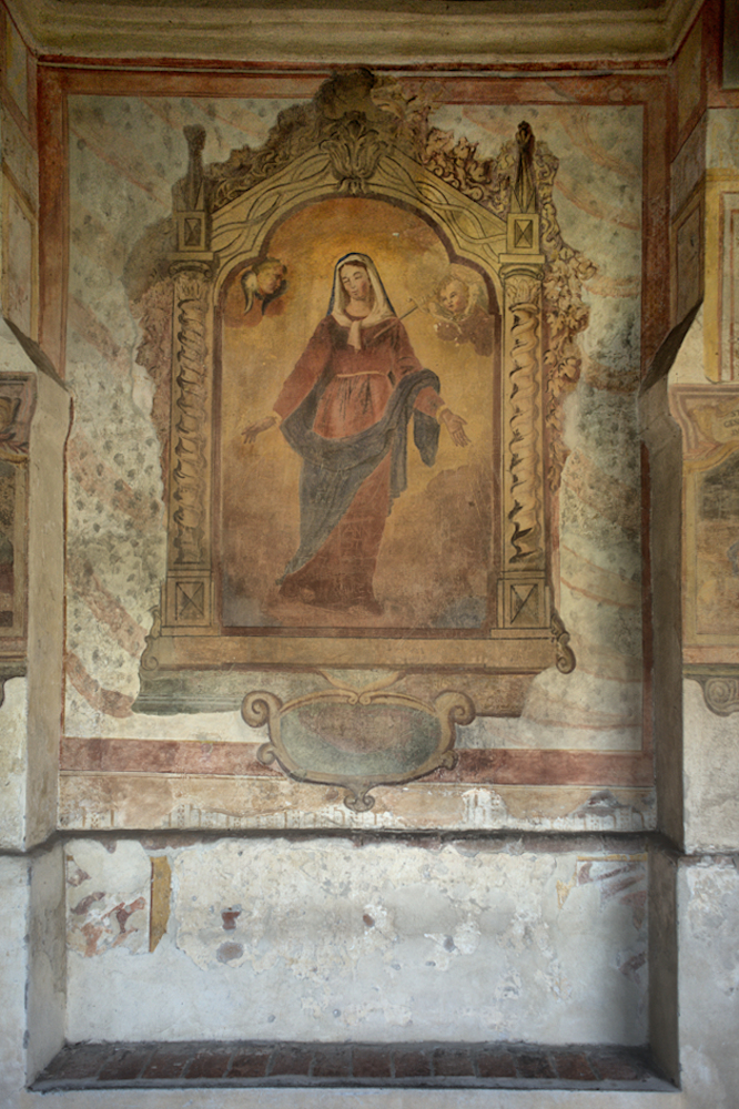 L'affresco dedicato alla Madonna Addolorata, opera di Tommaso Picenardi